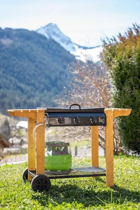 Au Chalet Le Pery, Vue Sur Le Mont De Grange Abondance 0*,